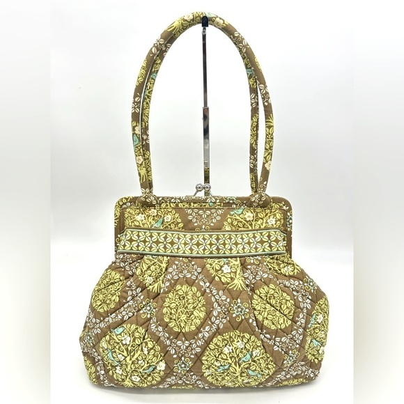 Vera Bradley Alice Frame Kiss-lock Bag. Pattern: Sitting in a Tree: birds & tree - Picture 1 of 13